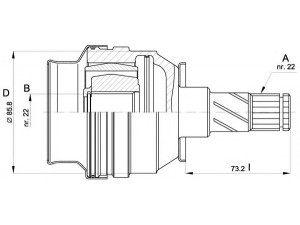 OPEN PARTS CVJ5407.20 jungčių komplektas, kardaninis velenas 
 Ratų pavara -> Sujungimai/komplektas
0374013, 0374027, 0374048, 0374067