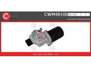 CASCO CWM48100GS valytuvo variklis 
 Priekinio stiklo valymo sistema -> Varikliukas, priekinio stiklo valytuvai
1J0955119A, 1J0955119B, 1J1955113C