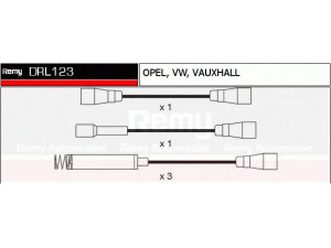 DELCO REMY DRL123 uždegimo laido komplektas 
 Kibirkšties / kaitinamasis uždegimas -> Uždegimo laidai/jungtys
1612434, 1612462, 90009357, 90113411