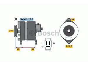 BOSCH 0 986 035 681 kintamosios srovės generatorius