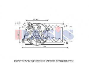 AKS DASIS 098127N ventiliatorius, radiatoriaus 
 Aušinimo sistema -> Oro aušinimas
1306758, 1354802, 1366829, 1373713