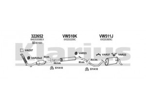 KLARIUS 790195U išmetimo sistema 
 Išmetimo sistema -> Išmetimo sistema, visa