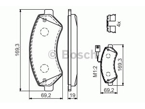 BOSCH 0 986 494 589 stabdžių trinkelių rinkinys, diskinis stabdys 
 Techninės priežiūros dalys -> Papildomas remontas
4253 74, 4253 76, 4254 63, 4254 64