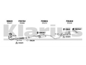 KLARIUS 361248U išmetimo sistema 
 Išmetimo sistema -> Išmetimo sistema, visa