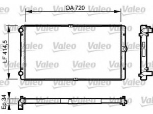VALEO 732177 radiatorius, variklio aušinimas 
 Aušinimo sistema -> Radiatorius/alyvos aušintuvas -> Radiatorius/dalys
7D0121253A, 863143X238
