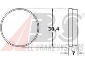 A.B.S. 36114 OE stabdžių trinkelių rinkinys, stovėjimo stabdys 
 Stabdžių sistema -> Rankinis stabdys
95534349