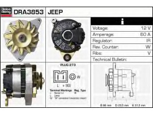 DELCO REMY DRA3853 kintamosios srovės generatorius 
 Elektros įranga -> Kint. sr. generatorius/dalys -> Kintamosios srovės generatorius
2105376