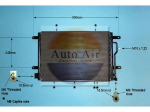 AUTO AIR GLOUCESTER 16-9700 kondensatorius, oro kondicionierius 
 Oro kondicionavimas -> Kondensatorius
4Z7260403B, 8E0260401H, 8E0260401J