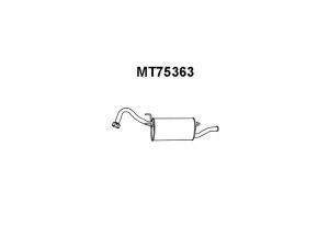 VENEPORTE MT75363 galinis duslintuvas 
 Išmetimo sistema -> Duslintuvas
MB838130, MB925846