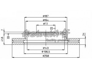 ASHUKI M606-10 stabdžių diskas 
 Dviratė transporto priemonės -> Stabdžių sistema -> Stabdžių diskai / priedai
0 986 478 227/BOSCH, 09.5584.14/BREMBO