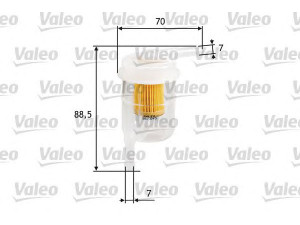 VALEO 587045 kuro filtras 
 Degalų tiekimo sistema -> Kuro filtras/korpusas
16400-18010, 16400-A0600, 16400-E3000