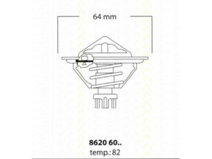 TRISCAN 8620 6082 termostatas, aušinimo skystis 
 Aušinimo sistema -> Termostatas/tarpiklis -> Thermostat
8AL2-15-171, 21200-03J05, 21200-03J15