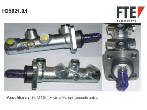 FTE H25921.0.1 pagrindinis cilindras, stabdžiai 
 Stabdžių sistema -> Pagrindinis stabdžių cilindras
453583, ZF07545170, ZF07713643