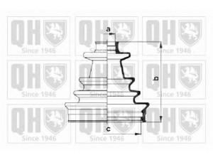QUINTON HAZELL QJB286 gofruotoji membrana, kardaninis velenas 
 Ratų pavara -> Gofruotoji membrana
BAU 5441, GDG 157, GSV 1045, TDR 100760