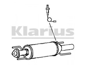 KLARIUS 390157 suodžių / kietųjų dalelių filtras, išmetimo sistema