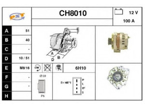 SNRA CH8010 kintamosios srovės generatorius