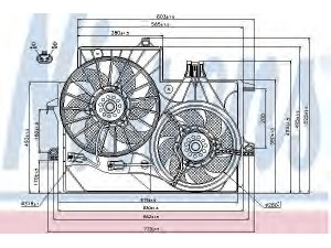 NISSENS 85200 ventiliatorius, radiatoriaus 
 Aušinimo sistema -> Oro aušinimas
1314 967, 6341 161, 6341 162, 1314 967