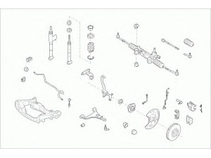 SACHS MERCE-E-KLA-FS003 vairavimo mechanizmas; rato pakaba 
 Ašies montavimas/vairavimo mechanizmas/ratai -> Prekių paieška pagal schemą