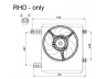NRF 47447 ventiliatorius, radiatoriaus 
 Aušinimo sistema -> Oro aušinimas
0003436V007, 0003436V007000000