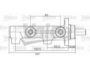 VALEO 350713 pagrindinis cilindras, stabdžiai 
 Stabdžių sistema -> Pagrindinis stabdžių cilindras
7700795275, 7701034549