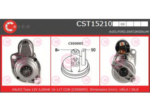 CASCO CST15210GS starteris 
 Elektros įranga -> Starterio sistema -> Starteris
97VW11000A, 97VW11000AA, 02A911023R