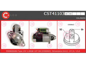CASCO CST41103GS starteris 
 Elektros įranga -> Starterio sistema -> Starteris
F22518400, F2D418400, F50518400