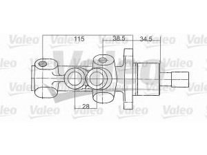 VALEO 402190 pagrindinis cilindras, stabdžiai 
 Stabdžių sistema -> Pagrindinis stabdžių cilindras
4601-E4, 4601E4, 71739996, 9567211680