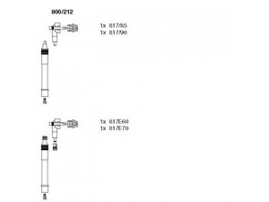 BREMI 800/212 uždegimo laido komplektas 
 Kibirkšties / kaitinamasis uždegimas -> Uždegimo laidai/jungtys
7053862, 7053866, 7262796, 7262798
