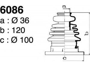 DEPA 6086 gofruotoji membrana, kardaninis velenas 
 Ratų pavara -> Gofruotoji membrana
191498202A, 1J0498201A, 357498202