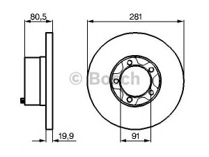 BOSCH 0 986 478 138 stabdžių diskas 
 Dviratė transporto priemonės -> Stabdžių sistema -> Stabdžių diskai / priedai
281 615 283 A, 281 615 283 B