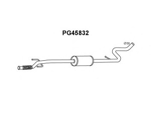 VENEPORTE PG45832 priekinis duslintuvas 
 Išmetimo sistema -> Duslintuvas
1717GS