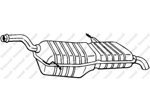 BOSAL 135-087 galinis duslintuvas 
 Išmetimo sistema -> Duslintuvas
1730.99