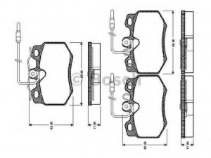 BOSCH 0 986 TB2 088 stabdžių trinkelių rinkinys, diskinis stabdys 
 Techninės priežiūros dalys -> Papildomas remontas
95 607 093, 95 607 098, 95 611 498