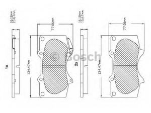 BOSCH F 03B 150 123 stabdžių trinkelių rinkinys, diskinis stabdys 
 Techninės priežiūros dalys -> Papildomas remontas
04465 35250, 04465 35290, 04465 60270