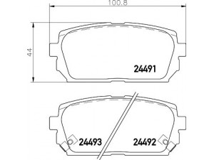 HELLA PAGID 8DB 355 012-971 stabdžių trinkelių rinkinys, diskinis stabdys 
 Techninės priežiūros dalys -> Papildomas remontas
583021DE00