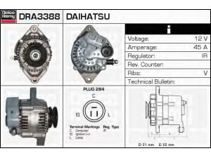 DELCO REMY DRA3388 kintamosios srovės generatorius 
 Elektros įranga -> Kint. sr. generatorius/dalys -> Kintamosios srovės generatorius
27060-87715, 27060-87716