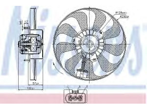 NISSENS 85684 ventiliatorius, radiatoriaus 
 Aušinimo sistema -> Oro aušinimas
1C0959455C, 1J0.959.455 M, 1J0959455K