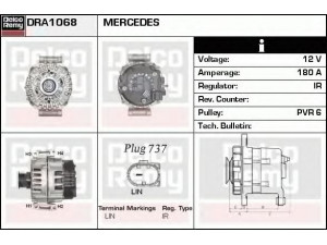 DELCO REMY DRA1068 kintamosios srovės generatorius 
 Elektros įranga -> Kint. sr. generatorius/dalys -> Kintamosios srovės generatorius