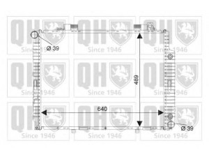 QUINTON HAZELL QER1712 radiatorius, variklio aušinimas 
 Aušinimo sistema -> Radiatorius/alyvos aušintuvas -> Radiatorius/dalys
210 500 1603, 210 500 3303, 210 500 3403