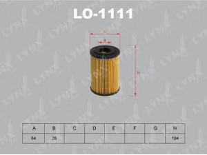 LYNXauto LO-1111 alyvos filtras 
 Techninės priežiūros dalys -> Techninės priežiūros intervalai
11 42 1 432 097, 11 42 1 716 121
