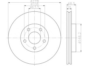 HELLA PAGID 8DD 355 112-161 stabdžių diskas 
 Stabdžių sistema -> Diskinis stabdys -> Stabdžių diskas
1223663, 1223665, 1253729, 1253730