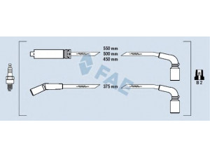 FAE 83562 uždegimo laido komplektas 
 Kibirkšties / kaitinamasis uždegimas -> Uždegimo laidai/jungtys
96305387, 96305387