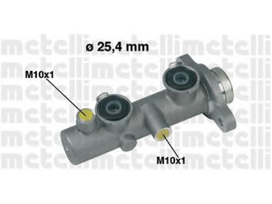 METELLI 05-0249 pagrindinis cilindras, stabdžiai 
 Stabdžių sistema -> Pagrindinis stabdžių cilindras
46010-64J65, 46010-64J75