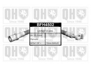 QUINTON HAZELL BFH4502 stabdžių žarnelė
FBH 6463, 90947 02461