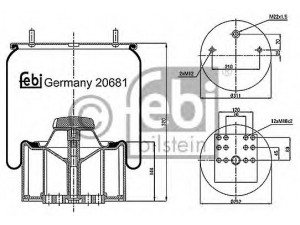 FEBI BILSTEIN 20681 dėklas, pneumatinė pakaba
05.429.43.41.0