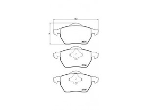 BREMBO P 86 015 stabdžių trinkelių rinkinys, diskinis stabdys 
 Techninės priežiūros dalys -> Papildomas remontas
272370, 31262795