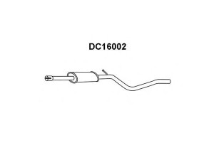 VENEPORTE DC16002 priekinis duslintuvas 
 Išmetimo sistema -> Duslintuvas
6001547674, 6001547675