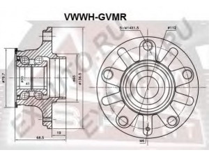 ASVA VWWH-GVMR rato stebulė 
 Ašies montavimas/vairavimo mechanizmas/ratai -> Rato stebulė/montavimas -> Rato stebulė
1K0598611, 1K0598611, 1K0598611