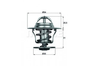 MAHLE ORIGINAL TX 15 84D termostatas, aušinimo skystis 
 Aušinimo sistema -> Termostatas/tarpiklis -> Thermostat
030 121 113, 030 121 113 B