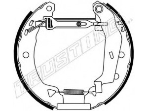 TRUSTING 6053 stabdžių trinkelių komplektas 
 Techninės priežiūros dalys -> Papildomas remontas